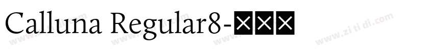 Calluna Regular8字体转换